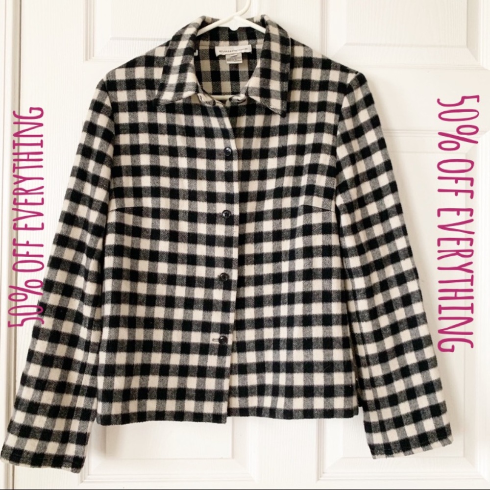 Evan Picone Checkered Jacket